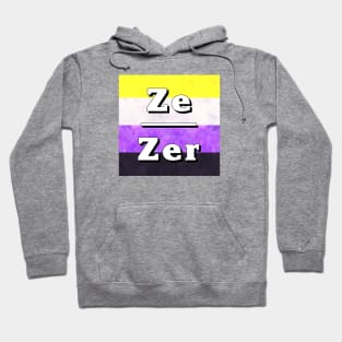 Ze-Zir Pronouns: Non-Binary Hoodie